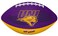 Rawlings NCAA Downfield Youth Size Football with 5X HD Grip, Northern Iowa