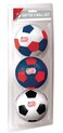 Rawlings Official MLS Licensed Free Kick 4 inch 3-Ball Softee Set, New England Revolution