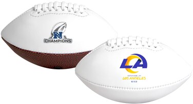 Rawlings Los Angeles Rams   2022 NFC Champions   Commemorative Football   Size Youth