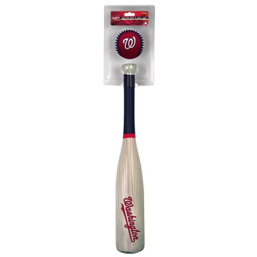 Rawlings MLB Washington Nationals Grandslam Bat and Ball, Red