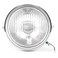 Qiilu phare moto rond,phare moto rond,Motorcycle Retro Front Headlight,Universal Motorcycle Retro Silver Shell White Lens Headlamp Front Headlight for GN125