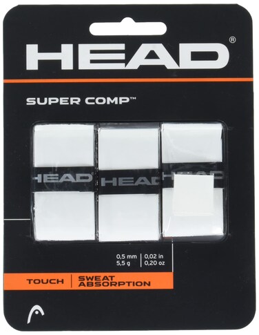 HEAD Super Comp Overgrip 3-Pack White