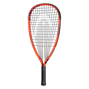 HEAD MX Cyclone 190 Club Racquetball Racket - Pre-Strung Light Balance Racquet,Blue/Orange