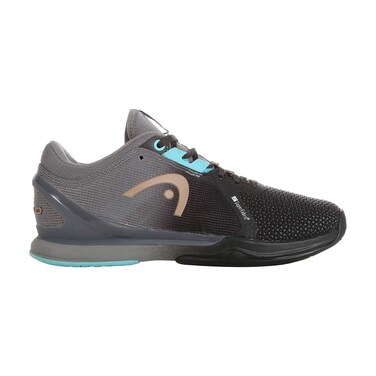 HEAD Sprint Pro 3.0 SuperFabric Tennis Court Shoes for Women-Black/Blue, 5.5