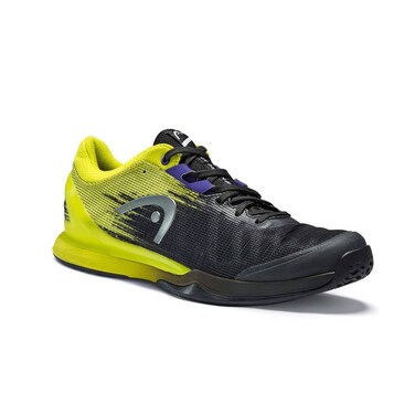 HEAD PULI Sprint Pro 3.0 Tennis Court Shoes for Men-Purple/Lime, 14