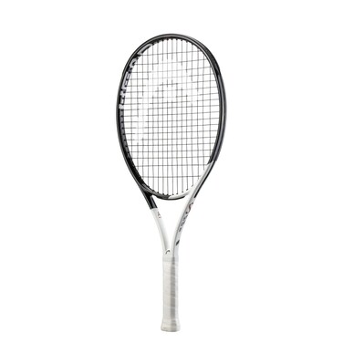HEAD Speed Jr.25 Tennis Racket - Black/White, Grip 07, 8-10 Years