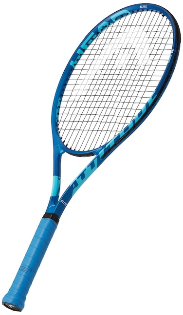 HEAD Metallix Attitude Elite Blue Tennis Racket - Pre-Strung Adult Tennis Racquet Lightweight - Midplus Headsize for Blend of Power and Control