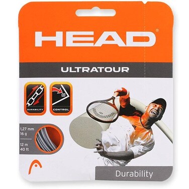 Head Ultra Tour 16g Tennis String (Silver)