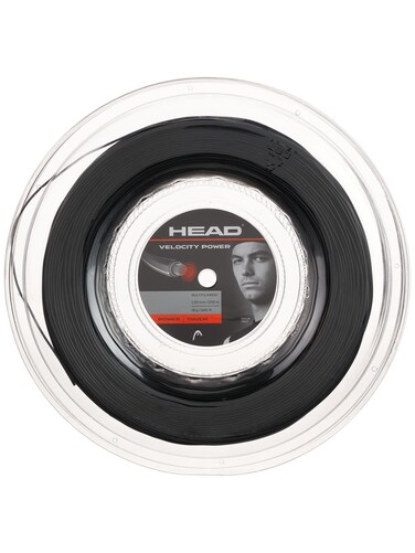 HEAD Velocity MLT Power 16g Tennis String (Reel), Black