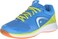 Head Men's Sprint Pro Indoor Low Shoe, Blue/Lime, 7.5 M US
