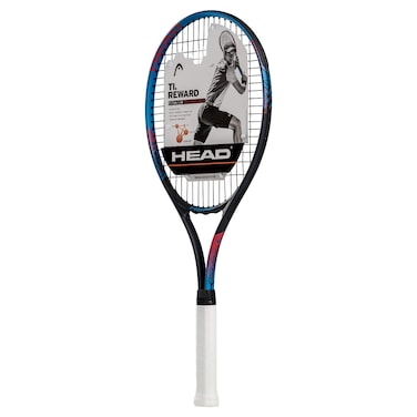 HEAD Ti. Reward Tennis Racket - Pre-Strung Head Light Balance 27 Inch Racquet - 4 3/8 In Grip, Blue/Black