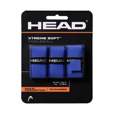 HEAD Extremesoft Pickleball Paddle Overgrip - Tacky Paddle Grip Tape - Blue