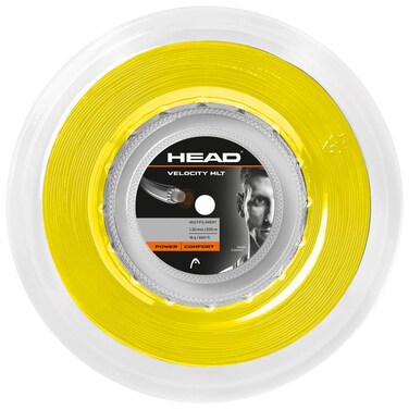HEAD Unisex - Adult Velocity Mlt Roll Tennis String, Unisex - Adults, 281414-16 YW, Yellow, 16
