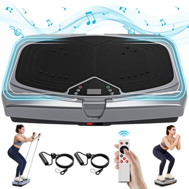 Vibration Plate Exercise Machine,Vibration Plate for Lymphatic Drainage,Workout Equipment Fitness Weight Fat Burner Loss &amp; Shaping,Vibration Platform Machines for Home &amp; Office