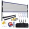 GSE Games &amp; Sports Expert Portable Volleyball &amp; Badminton Combo Set with Net, 4 Badminton Rackets &amp; 3 Birdies, Volleyball &amp; Pump, Boundary Line, Carrying Bag (Recreational)