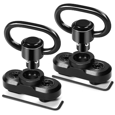 Bontok Sling Swivels Mount, 1.25 Inch Sling Mount Mloc Attachments Set for Two Point Traditional Sling (2 Pack)