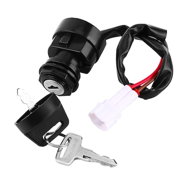 for 660R Ignition and Key, 2 Pin Motorcycle ATV Ignition Key Switch for YFM 350 Bruin 660R 700R 350X Warrior