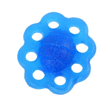 LIOOBO Finger Exerciser Ball 8 Hole Hand Strengthener Elastic Finger Grip for Physical Therapy Rehabilitation Wrist Pain (Blue)