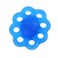 LIOOBO Finger Exerciser Ball 8 Hole Hand Strengthener Elastic Finger Grip for Physical Therapy Rehabilitation Wrist Pain (Blue)