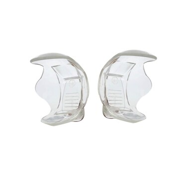 LIOOBO 2pcs Tennis Ball Waist Clip Holder Holds Ball Professional Tennis Accessories (Clear)