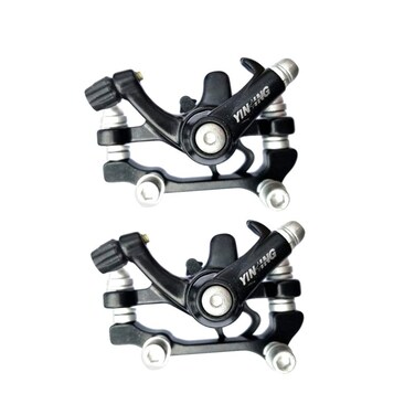 LIOOBO Bike brake calipers: Bike Disc Brake Kit, Bicycle Brake Caliper, Mechanical Cycling Bicycle Front Rear Caliper 1 Pair