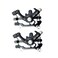 LIOOBO Bike brake calipers: Bike Disc Brake Kit, Bicycle Brake Caliper, Mechanical Cycling Bicycle Front Rear Caliper 1 Pair