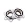 LIOOBO Dumbell Clamps Barbell Spinlock Collar Screw Clamps Hex Nut Replacement Screw for Dumbell Barbell Weight Lifting 2 PCS (Silver)