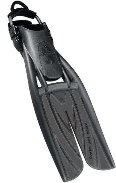 Twin Jet Max Fins (Black/Graphite, L/9-12)