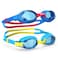ZABERT 2 Pack Kids Swim Goggles, Blue Yellow &amp; Blue Red, UV Protection, Adjustable, Shatterproof