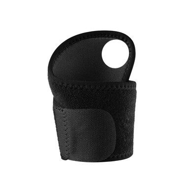LIOOBO Support Sleeve Wristbands Wrap Guard Adjustable Hand for Fitness Badminton Strength Training (Black) Adjustable Tennis Stand Support