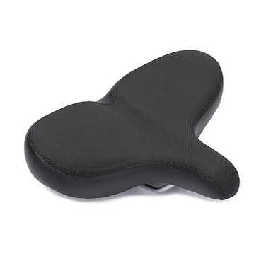 LIOOBO Wide Bicycle Saddle Road Bike Padded Seat Bicycle Seat Cushion Breathable for Exercise Stationary Bikes and Outdoor Biking Cycling Accessories (Black)