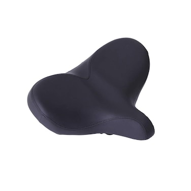 LIOOBO Waterproof Bicycle Saddle Wide Seat Bike Pad Road Bike Padded Seat Breathable for Spin Class or Outdoor Biking(Black)