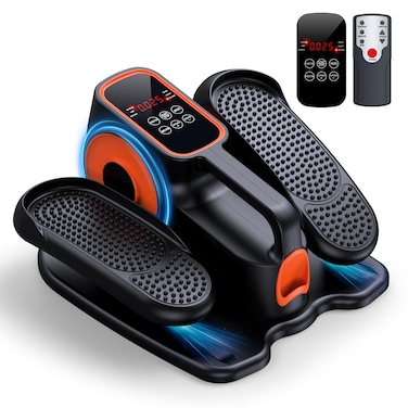 DUREXO Under Desk Elliptical, Ellipse Leg Exerciser While Sitting for Seniors, Quiet Portable Electric Seated Pedal Exerciser with Remote Control and 12 Adjustable Speeds for Home Office