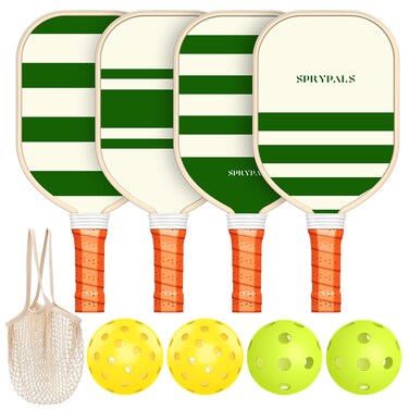 Pickleball Paddles,USAPA Approved Pickleball Paddles Set Premium Pickleball Paddle, 4 Pickleball Balls &amp; 1 Carry Bag Gifts for Women Men Beginners &amp; Pros Players