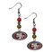 NFL Siskiyou Sports Womens Philadelphia Eagles Fan Bead Dangle Earrings One Size Team Color,black