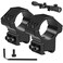 LONSEL 1'' Dovetail Scope Rings, 2Pcs High Profile &amp; 2Pcs Medium Profile 1 Inch Scope Mount Rings for 11mm Dovetail Rails (Medium Profile - 2 Pack)