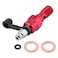 Banjo Bolt Bleed Screw, M10x1.0mm Motorcycle Brake Master Cylinder Caliper Bleed Screw Nipple Banjo Bolt + Dust Universal For/Suzuki// (Red)