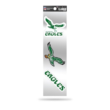 Rico Industries NFL Philadelphia Eagles 3-Piece Retro Spirit Decals, 3 x 12-