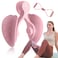 homimanor Thigh Master Thigh Exerciser, Hip &amp; Inner Thigh Exercise Equipment, Pelvic Floor Muscle Trainer with Figure 8 Resistance Band for Arm Leg, Thigh Toner Kegel Exercise Products for Women(Pink)