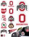 Ohio State Stickers (14 Stickers) 2 Large 5" for Car Windows 10 Medium 2.5" for Water Bottles Laptops Phones and 2 Mini Keyboard Decals OSU Buckeyes Gift for Men or Women Football Fans (Ohio Buckeyes)