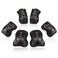 Kids/Youth Knee Pad Elbow Pads Guards Protective Gear Set for Roller Skates Cycling BMX Bike Skateboard Inline Skatings Scooter Riding Sports (Black, Small (3-8 years))