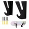 Skateboard Wall Mount with Storage Hook for Lateral Skateboard Display and Storage (Black)