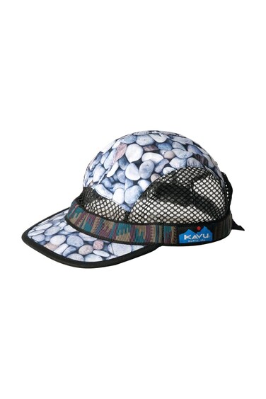 KAVU Trail Runner Strapcap Water Resistant Five Panel Fishing Cap Low Profile - River Bed - L