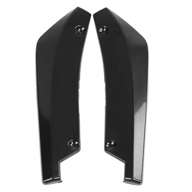 Rear Bumper Splitter - Car Rear Bumper Lip Splitter 1 Pair of Universal Car Modified Rear Bumper Canard Diffuser Spoiler Lip Splitter Fins(Black)