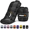 APEXUP 10lbs/Pair Adjustable Ankle Weights for Women and Men, Modularized Leg Weight Straps for Yoga, Walking, Running, Aerobics, Gym (Black)