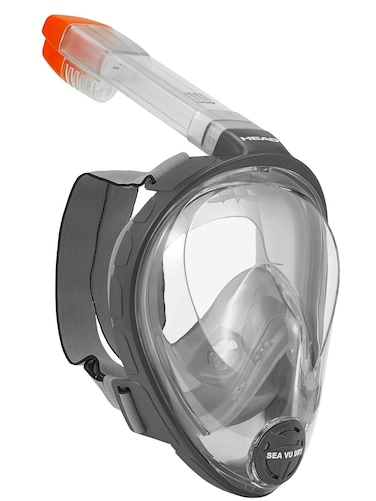 Mares Head Sea Vu Dry Full Face Snorkeling Mask, Large/X-Large