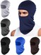 6 Pcs Ski Mask Full Face Cover Balaclava Summer Face Covering Ice Silk UV Protection for Men Outdoor Cycling Running Hood(Artsy Color)