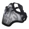 FQTANJU Half Mask Tactical Crusader 2G Airsoft Strike Steel (Black Skull)