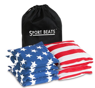 Cornhole Bags All Weather Set of 8 for Cornhole Toss Games-Regulation Weight &amp; Size