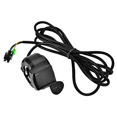 TOPINCN Thumb Throttle Speed Control LCD Battery Voltage Display Accessory Electric Scooter Electric Bike 12V - 99V